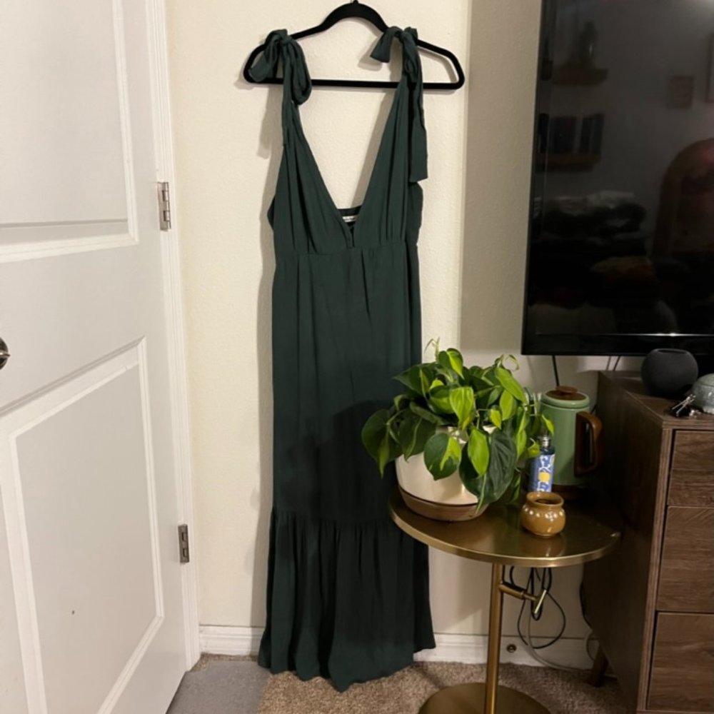 NWT Abercrombie & Fitch Tie-Strap Babydoll Midaxi Dress